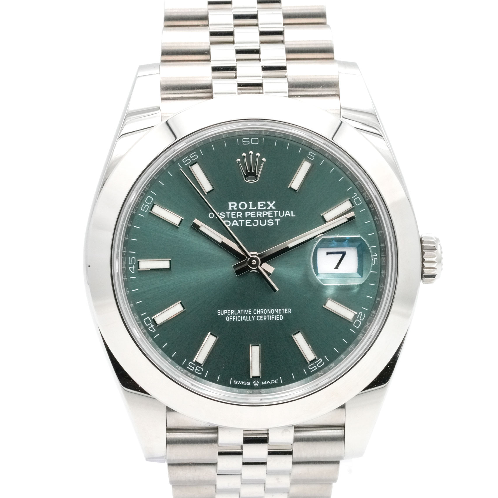 Rolex Datejust 41 Ref. 126300 – New – Full set – Green Dial – From 2023 ITALIA