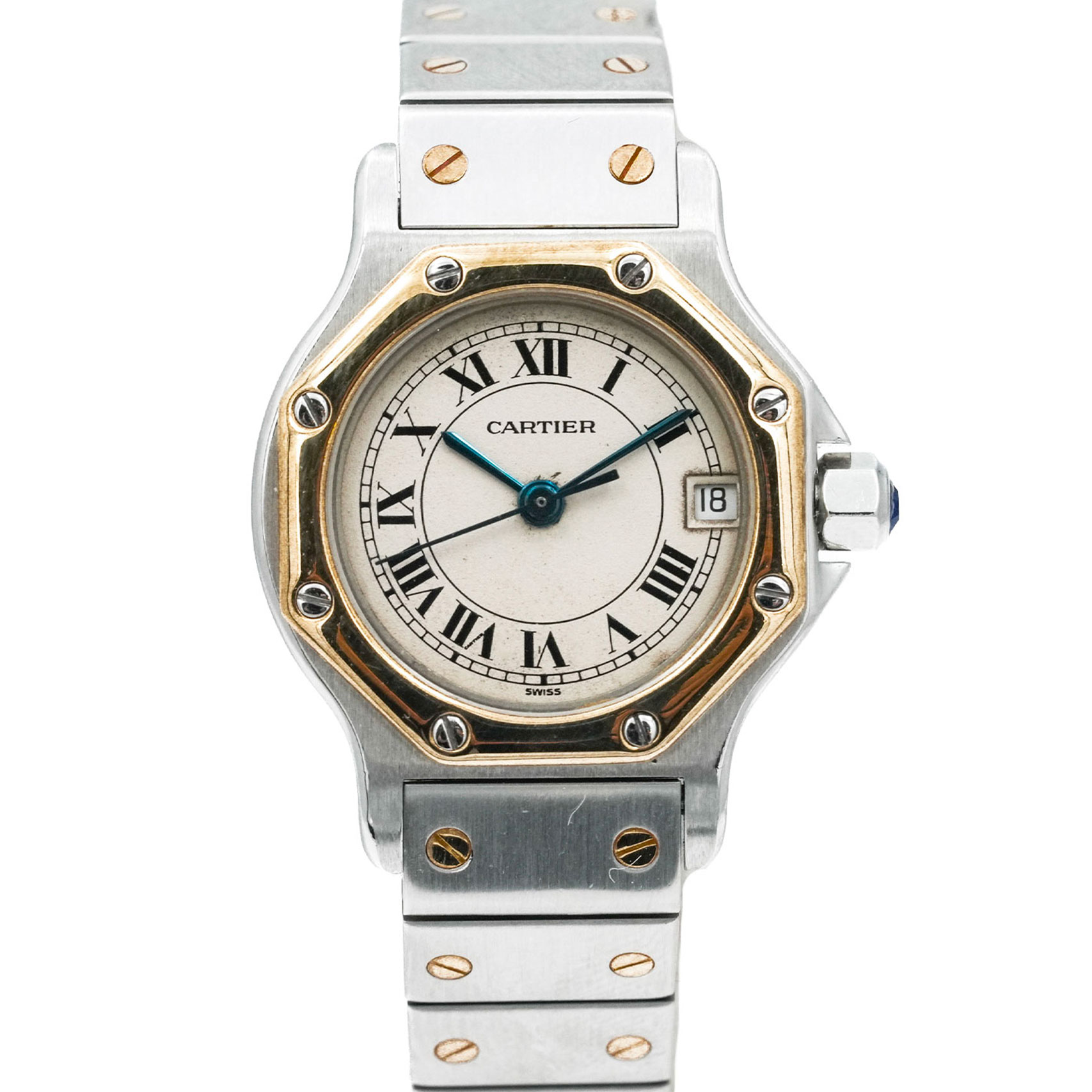 Cartier Santos Octagon Ref. 187903 – Cartier box – Like NEW